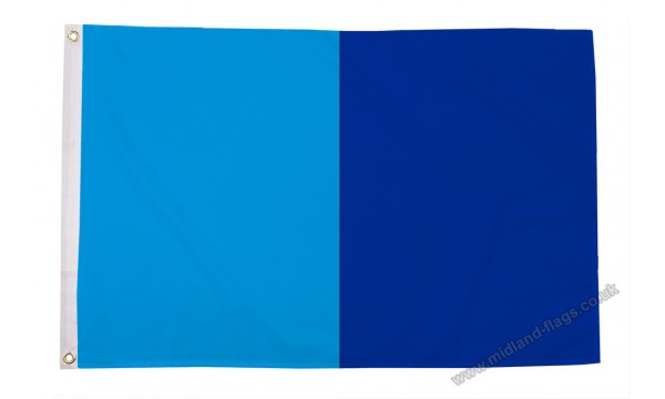 Sky Blue and Navy Blue Irish County Flag